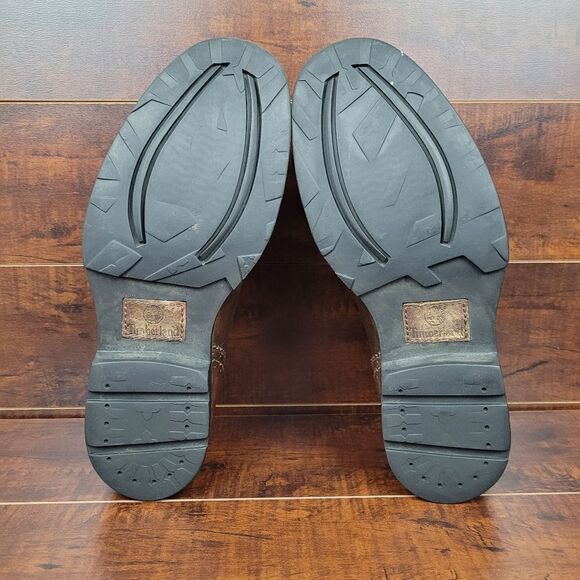 Timberland Waterproof Brown Leather Plain Toe Casual Dress Shoe Mens Size 9.5 - Picture 5 of 9